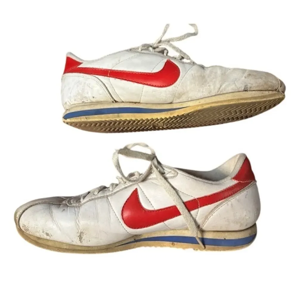 Vintage Nike Cortez sneakers 93-94 Forrest Gump white red and blue mens 10.5 VTG